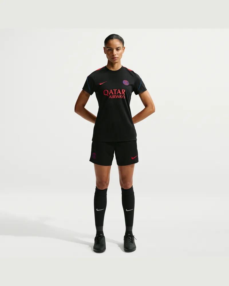 Nike Paris Saint-Germain Strike  Dri-FIT Strick-Fußballshorts (Damen) - Schwarz Schwarz