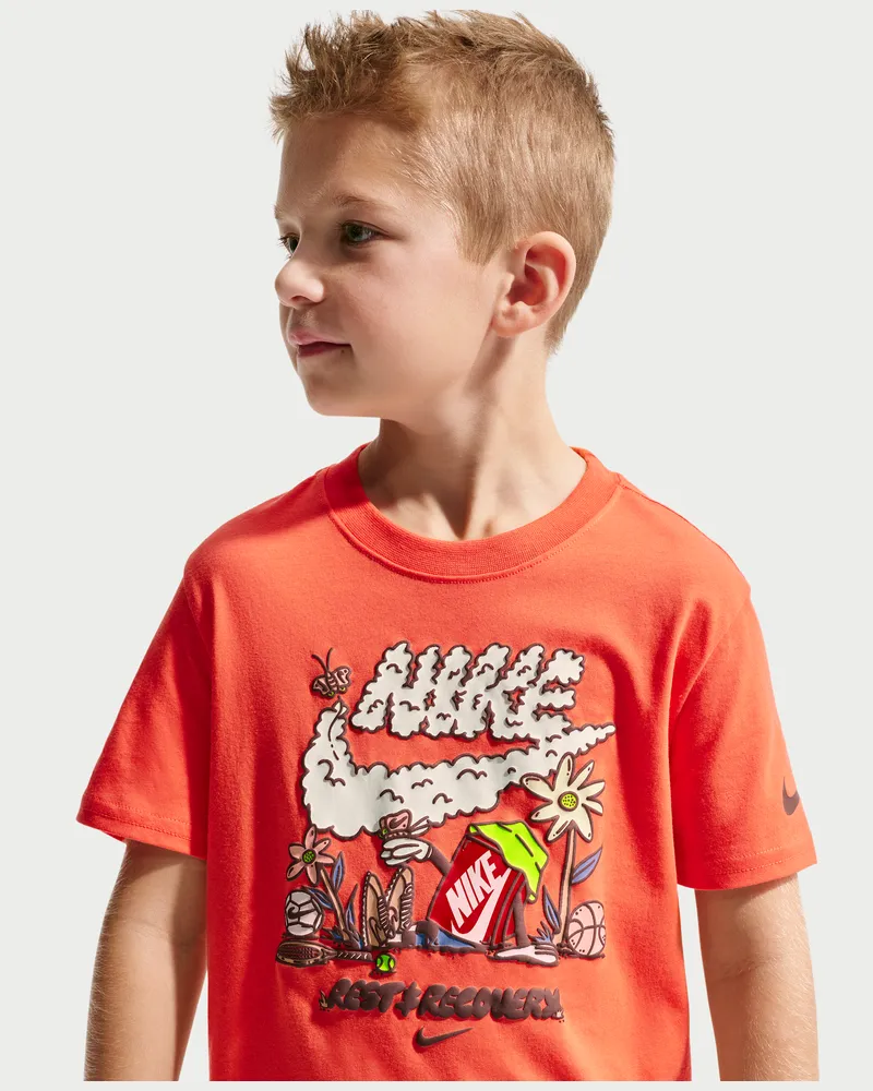 Nike Rest And Recovery"-T-Shirt (jüngere Kinder) - Orange Orange