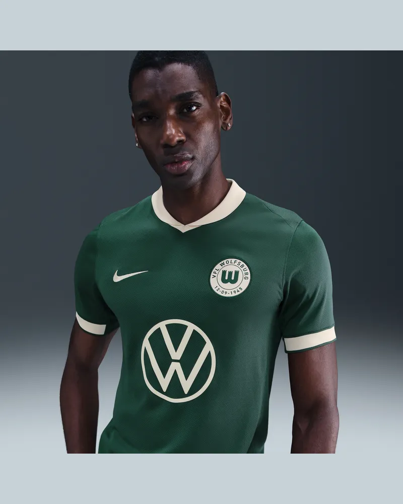 Nike VfL Wolfsburg Stadium-Trikot 2025/2026 - Grün Grün
