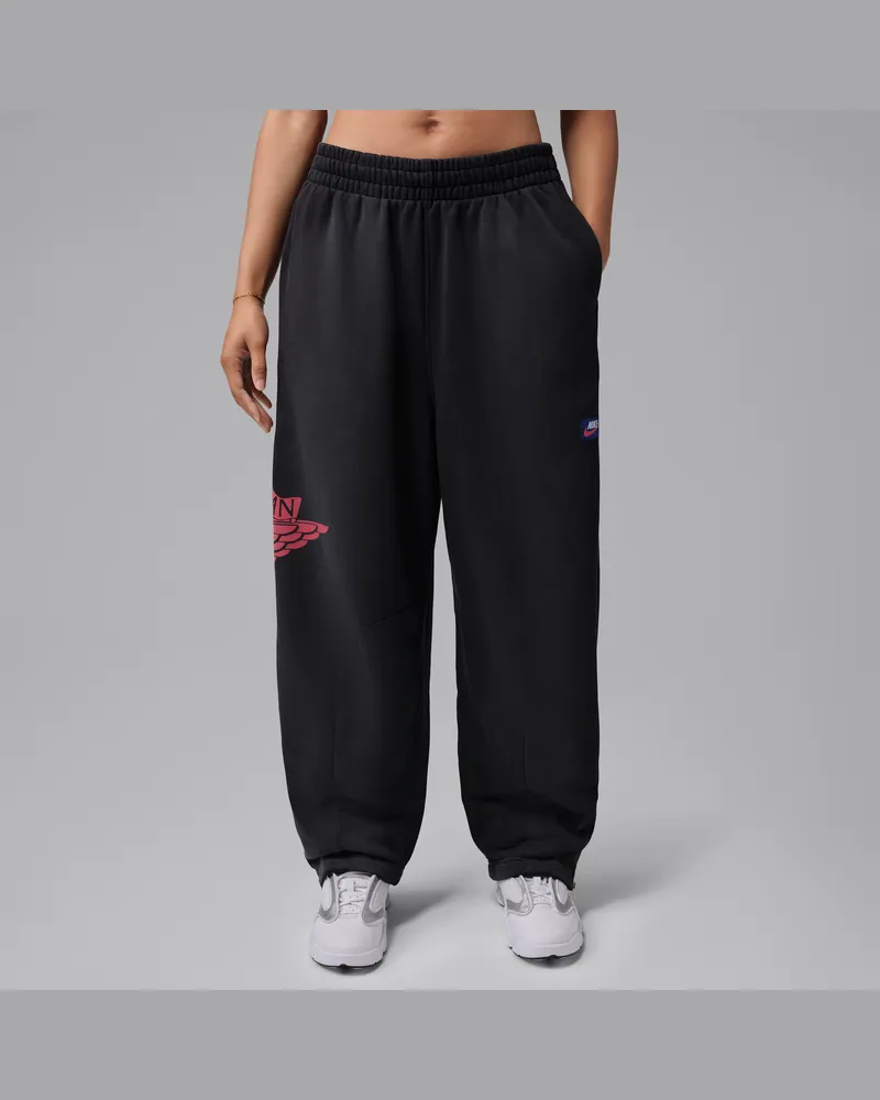 Jordan Flight Fleece Damenhose - Schwarz Schwarz