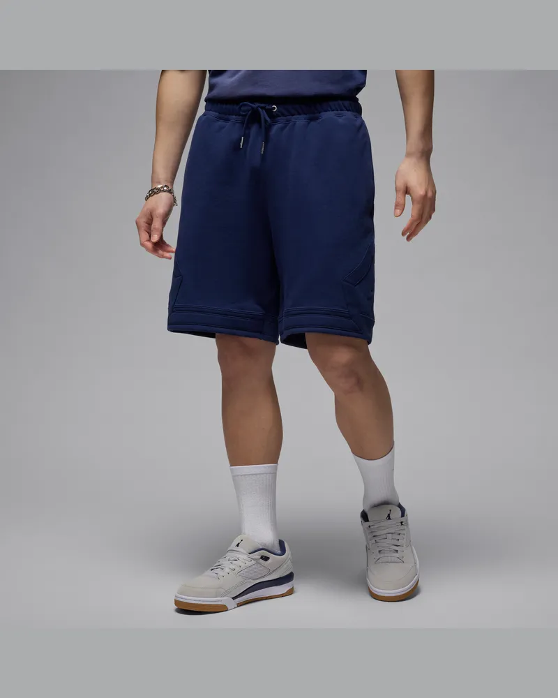 Jordan Flight Fleece Shorts mit diamantförmigen Akzenten (für Herren) - Blau Blau