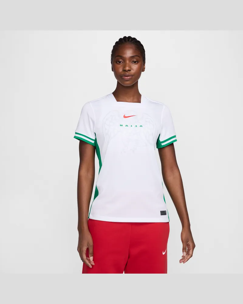 Nike Nigeria (Damen-Team) 2024/25 Stadium Home  Replika Fußballtrikot mit Dri-FIT-Technologie (Damen) - Weiß Weiß