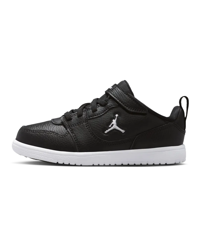 Jordan Court Connect Low Schuh (jüngere Kinder) - Schwarz Schwarz