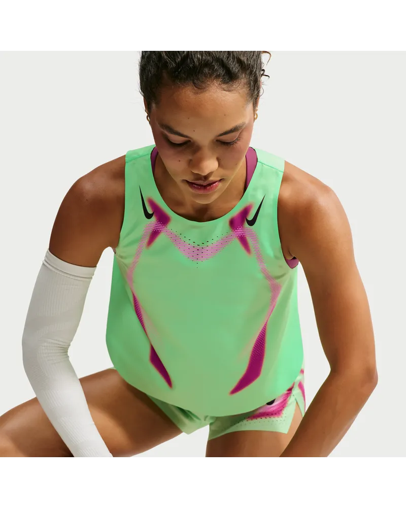 Nike AeroSwift Dri-FIT-ADV-Lauf-Tanktop im Crop-Design für Damen - Grün Grün