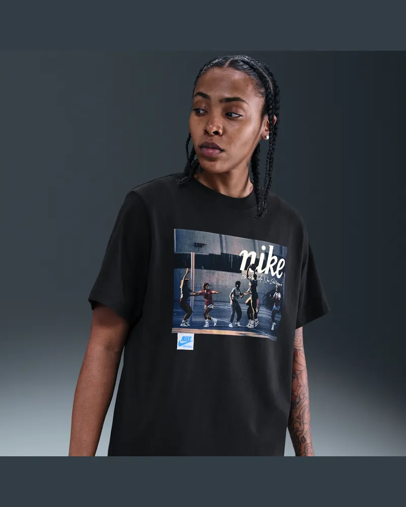 Nike Damen-Basketball-T-Shirt - Schwarz Schwarz