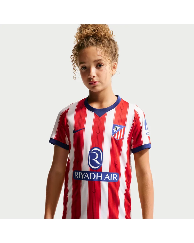 Nike Atlético Madrid 2026/27 Stadium Home  Replika-Fußballtrikot mit Dri-FIT-Technologie (ältere Kinder) - Weiß Weiß