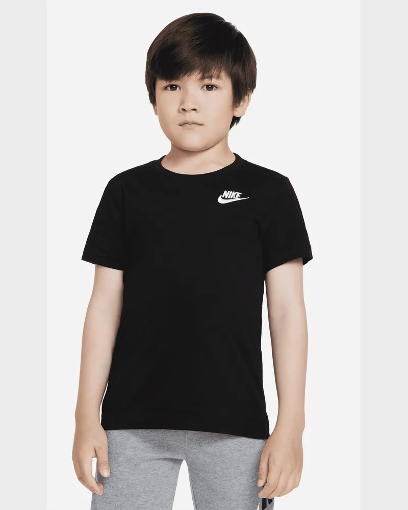 Nike besticktes Futura T-Shirt (jüngere Kinder) - Schwarz Schwarz