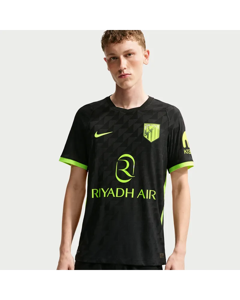 Nike Atlético Madrid 2026/27 Match Away  Aero-FIT Authentic Fußballtrikot (Herren) - Schwarz Schwarz