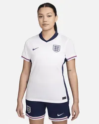 Nike England (Men's Team) 2024/25 Stadium Home  Replika-Fußballtrikot mit Dri-FIT-Technologie (Damen) - Weiß Weiß