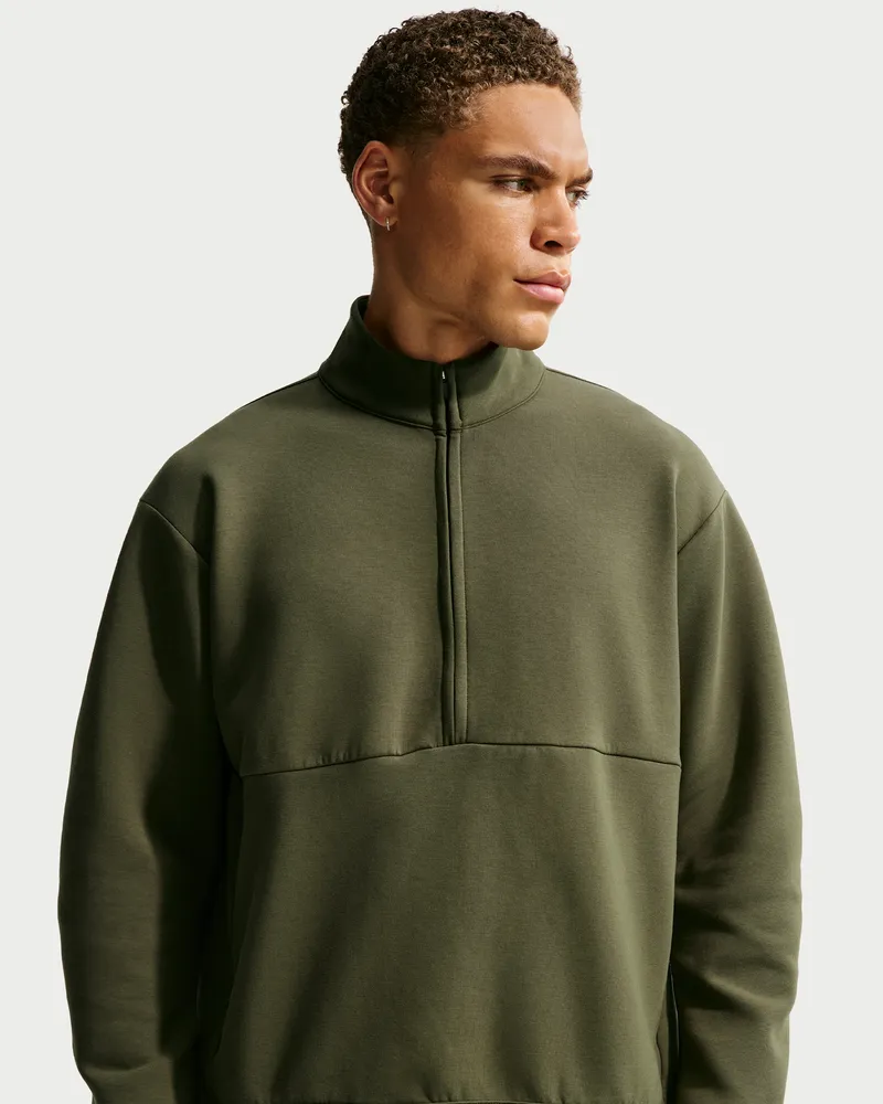 Nike 24.7 ImpossiblySoft Oberteil mit Dri-FIT-Technologie und Halbreißverschluss (Herren) - Grün Grün