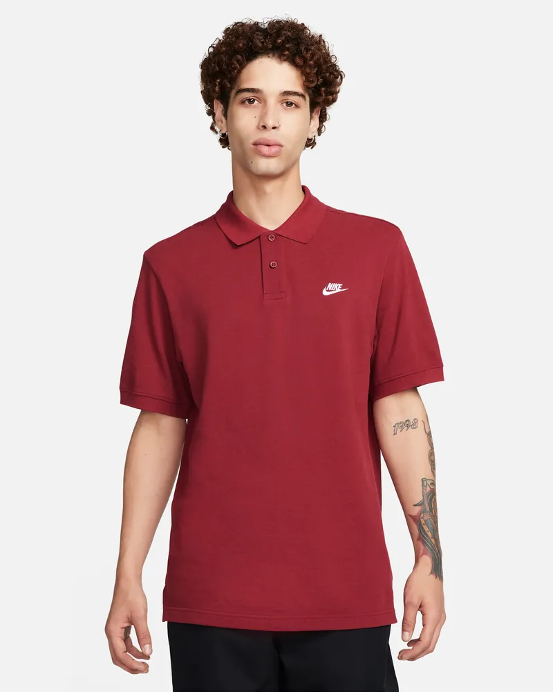 Nike Club Kurzarm-Poloshirt für Herren - Schwarz Schwarz