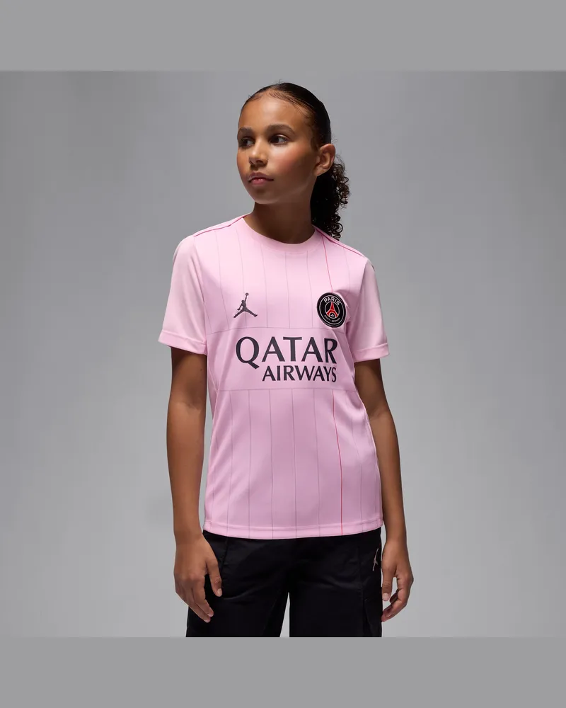 Jordan Paris Saint-Germain Academy Pro Fourth  Dri-FIT-Pre-Match-Fußballoberteil für ältere Kinder - Pink Pink