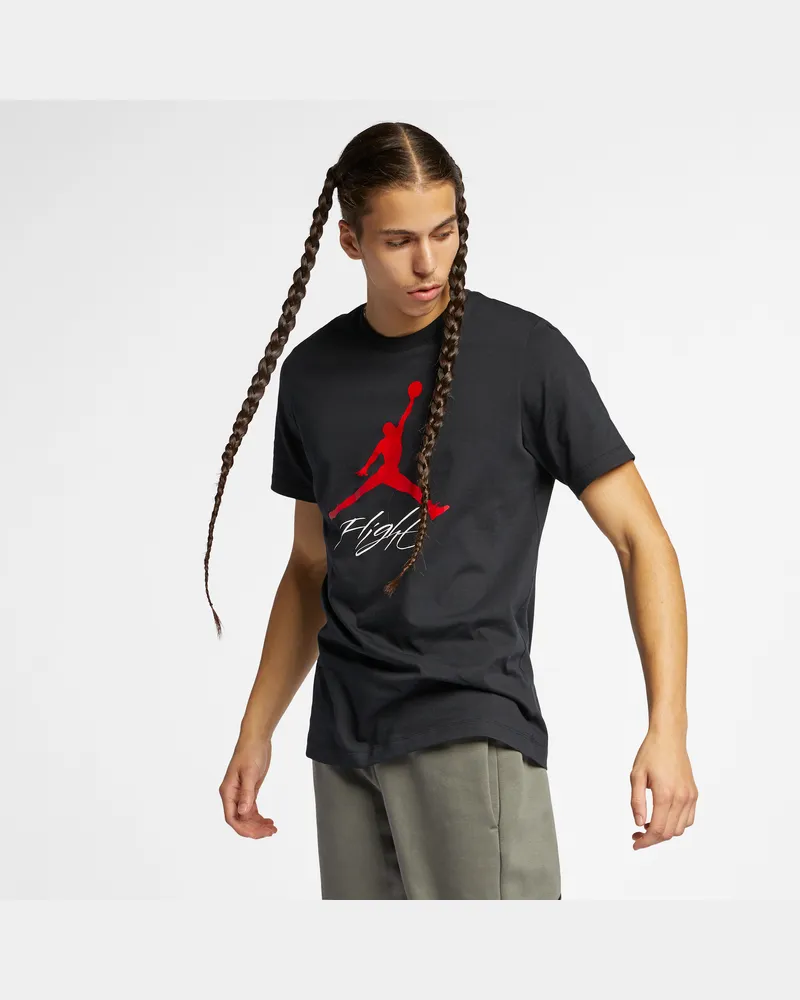 Jordan Jumpman Flight Herren-T-Shirt - Schwarz Schwarz