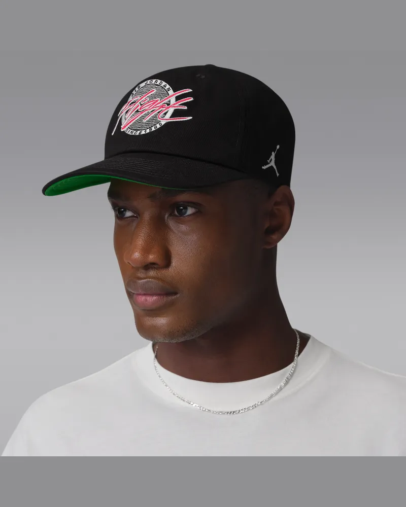 Jordan Flight Pro unstrukturierte Cap mit flachem Schirm - Schwarz Schwarz
