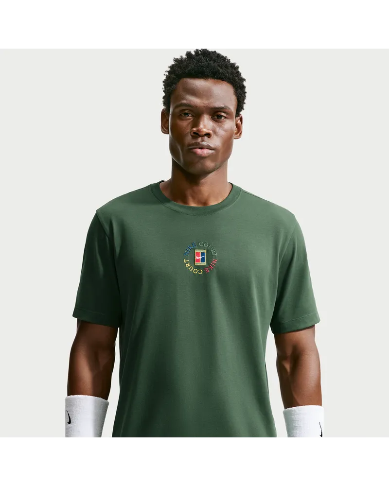 Nike Court Dri-FIT Tennis T-Shirt (Herren) - Grün Grün