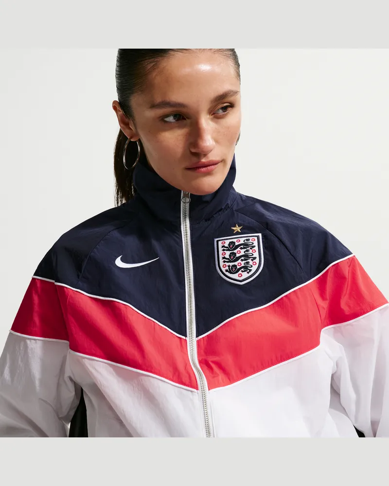 Nike England Windrunner  Football Webjacke mit UV-Schutz (Damen) - Weiß Weiß