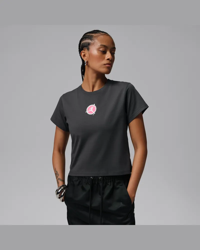 Jordan Brooklyn T-Shirt mit Grafik (Damen) - Grau Grau