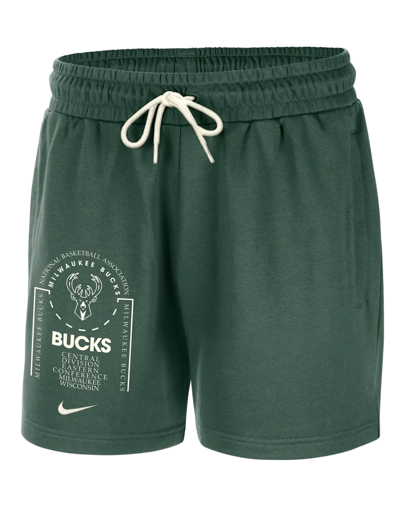 Nike Milwaukee Bucks Club Courtside  NBA Fleece-Shorts (Herren) - Grün Grün