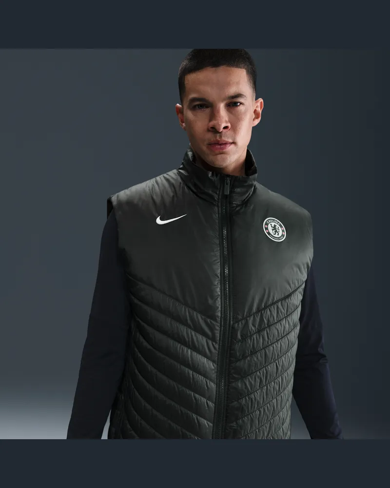 Nike FC Chelsea Windrunner  Therma-FIT mittelschwere Fußball-Puffer-Weste (Herren) - Grün Grün