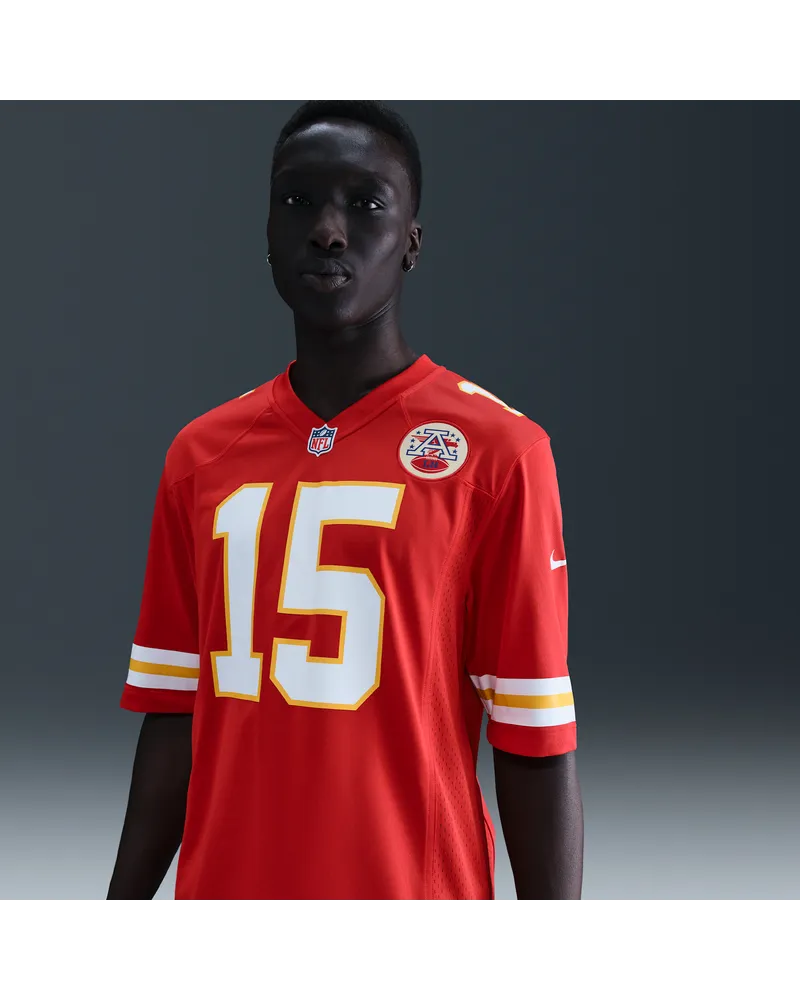 Nike NFL Kansas City Chiefs (Patrick Mahomes) American-Football-Spieltrikot für Herren - Rot Rot