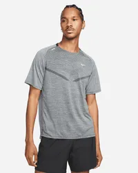 Nike TechKnit Nike Dri-FIT ADV Kurzarm-Laufoberteil für Herren - Schwarz Schwarz