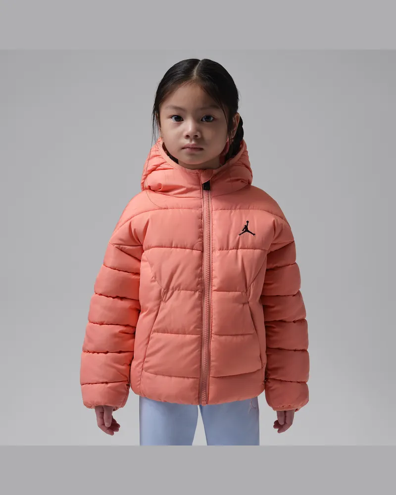 Jordan Brooklyn Puffer-Jacke (jüngere Kinder) - Orange Orange