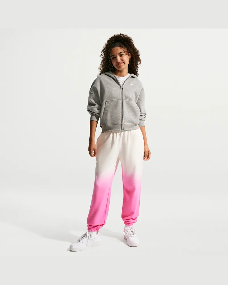 Nike Studio Fleece lockere Hose (ältere Kinder, Mädchen) - Weiß Weiß