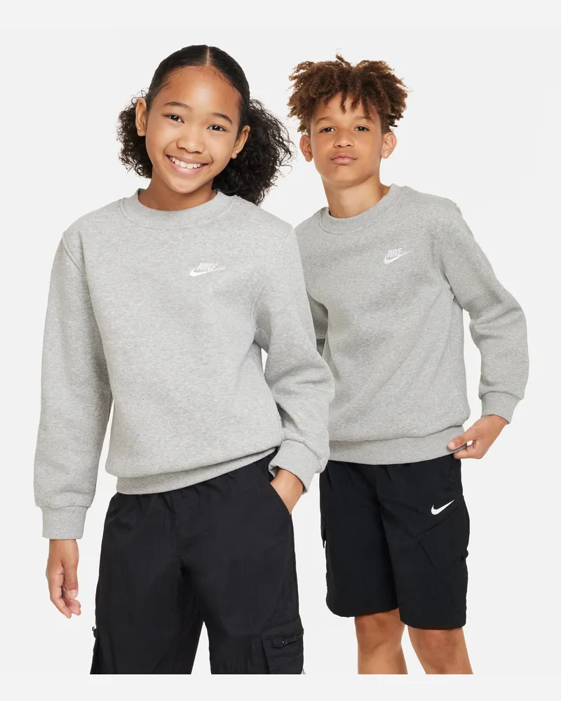 Nike Sportswear Club Fleece Sweatshirt für ältere Kinder - Grau Grau