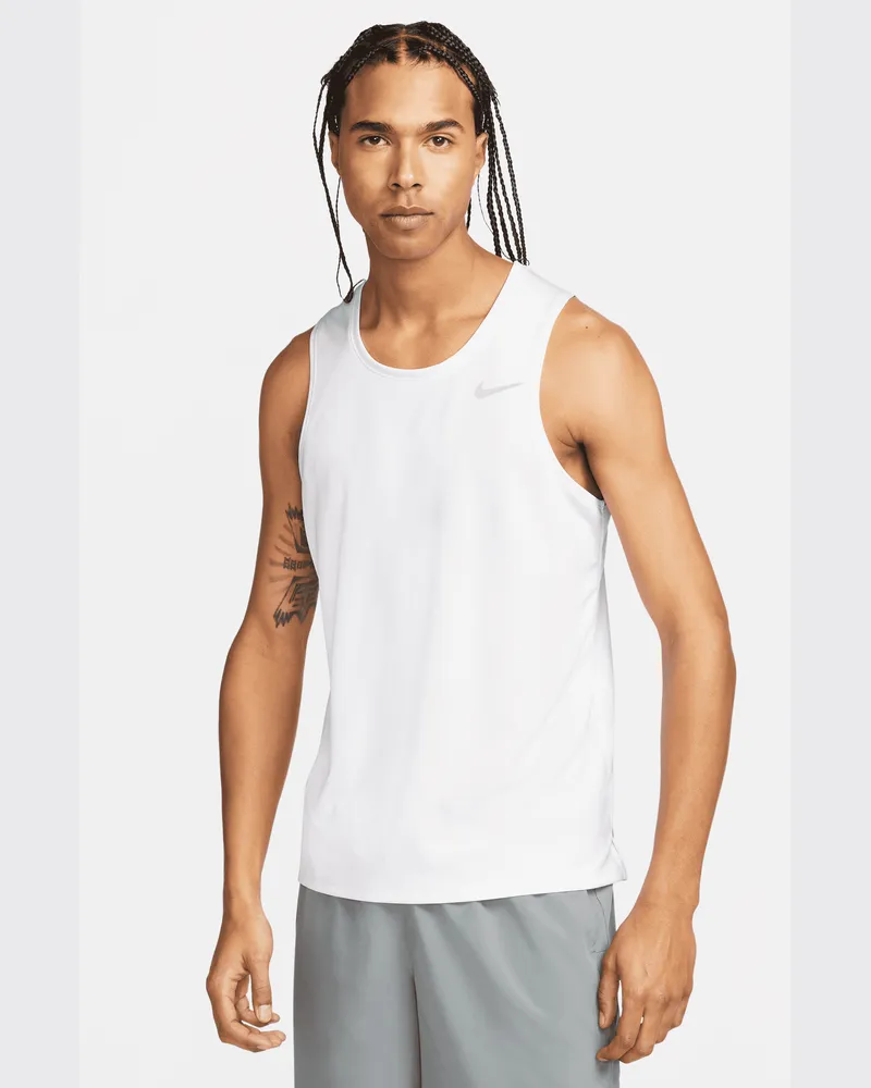 Nike Miler Dri-FIT Lauf-Tanktop für Herren - Weiß Weiß