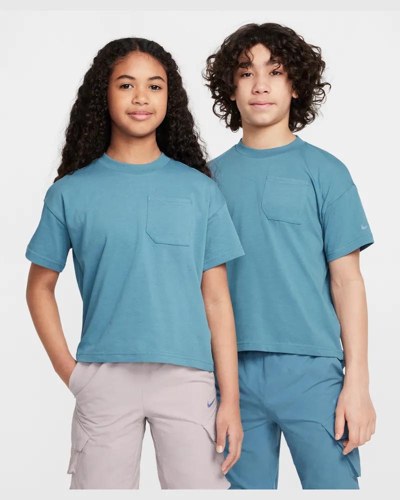Nike Kurzarmoberteil (ältere Kinder) - Blau Blau