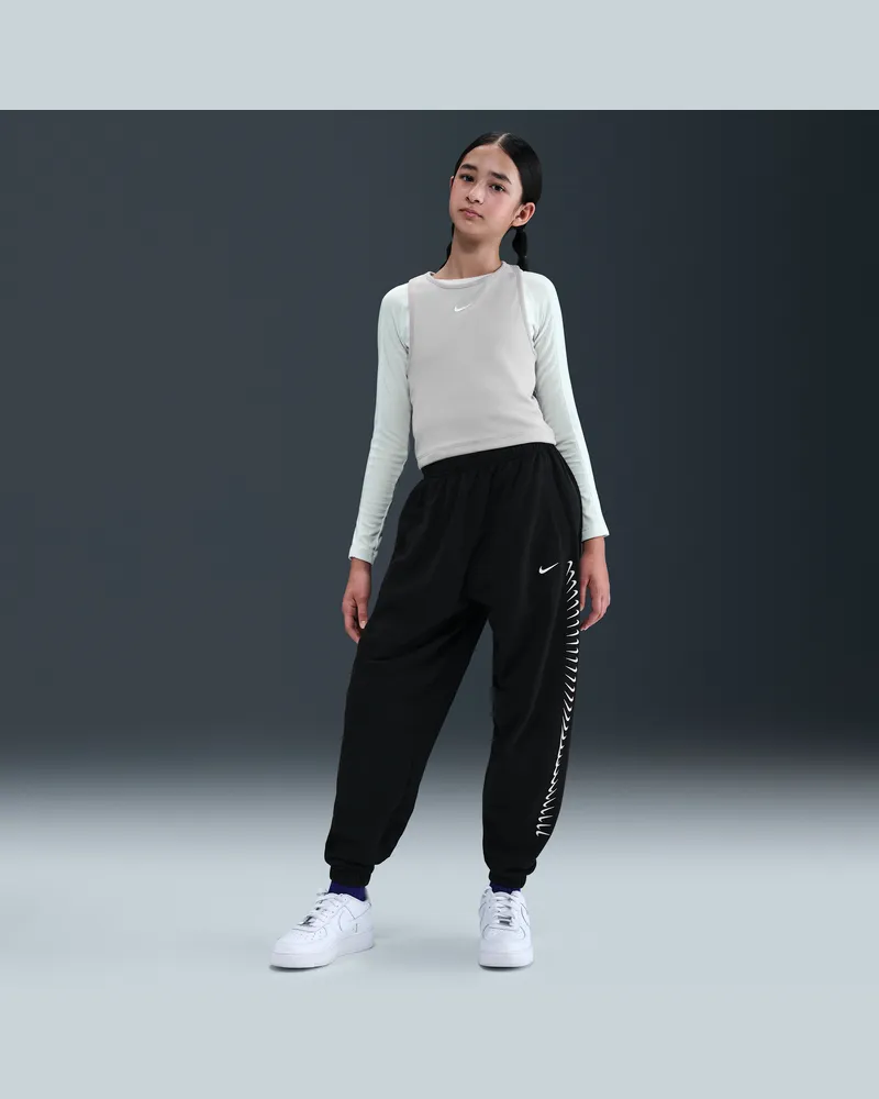 Nike Dri-FIT Fleece-Hose (Mädchen) - Schwarz Schwarz