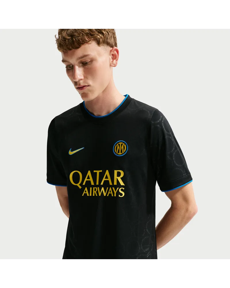 Nike Inter Mailand Third  Dri-FIT Pre-Match-Fußballoberteil (Herren) - Schwarz Schwarz