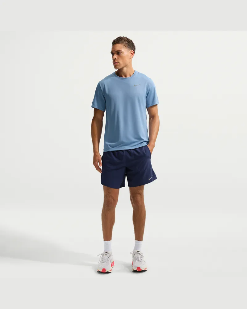 Nike Stride Dri-FIT-Laufshorts mit Futter (ca. 18 cm) (Herren) - Blau Blau