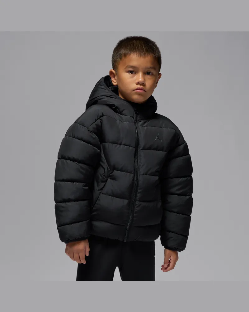 Jordan Brooklyn Puffer-Jacke (jüngere Kinder) - Schwarz Schwarz