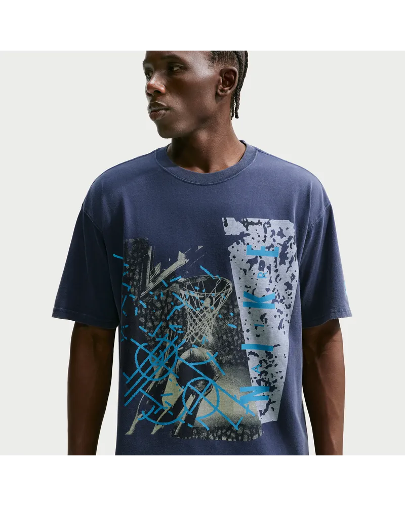 Nike Basketball-T-Shirt (Herren) - Blau Blau