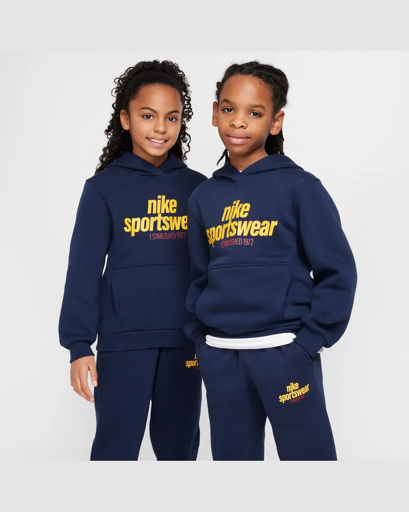 Nike Club Fleece Hoodie (ältere Kinder) - Blau Blau