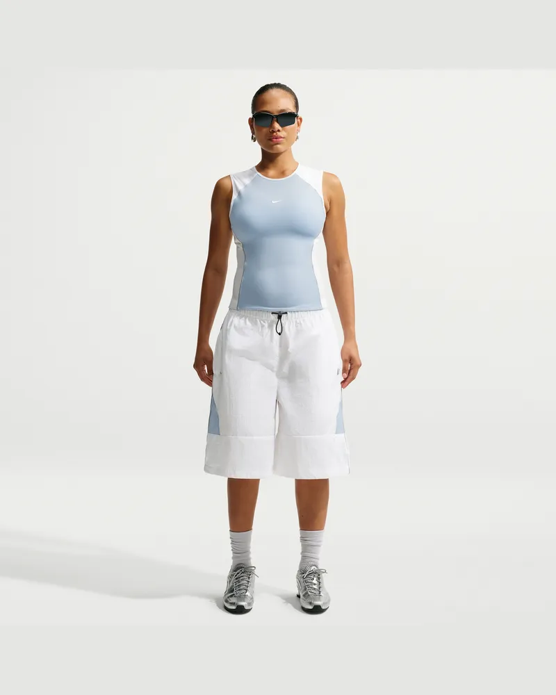 Nike Damen-Webshorts - Weiß Weiß
