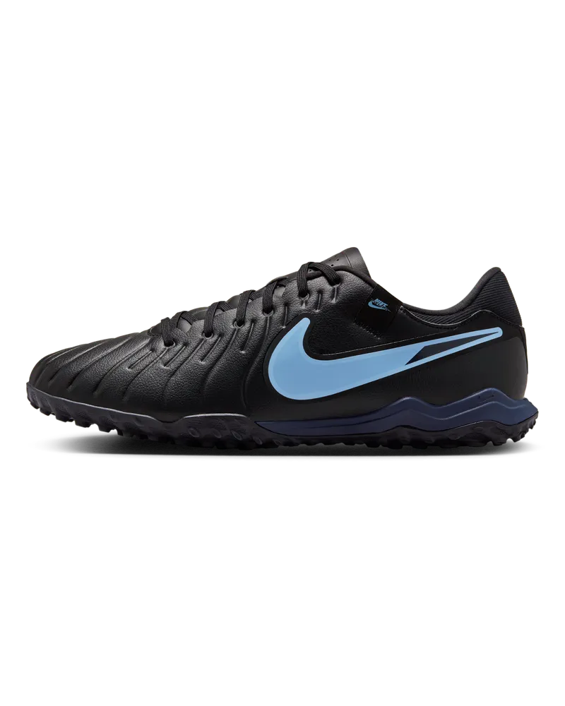 Nike Tiempo Legend 10 Academy Low-Top-Fußballschuh für Turf - Schwarz Schwarz
