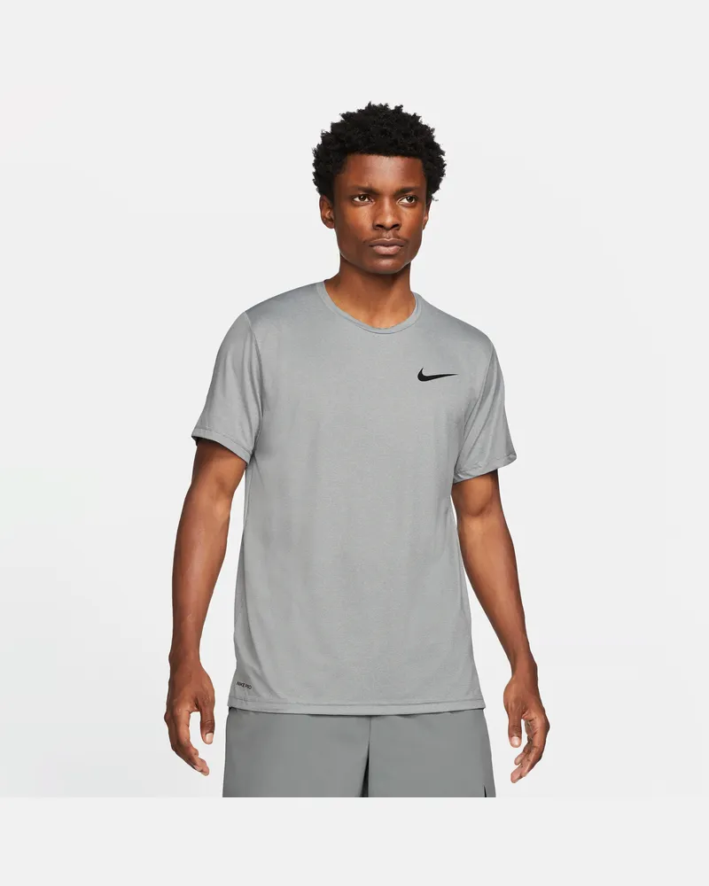 Nike Pro Dri-FIT Kurzarmshirt für Herren - Grau Grau