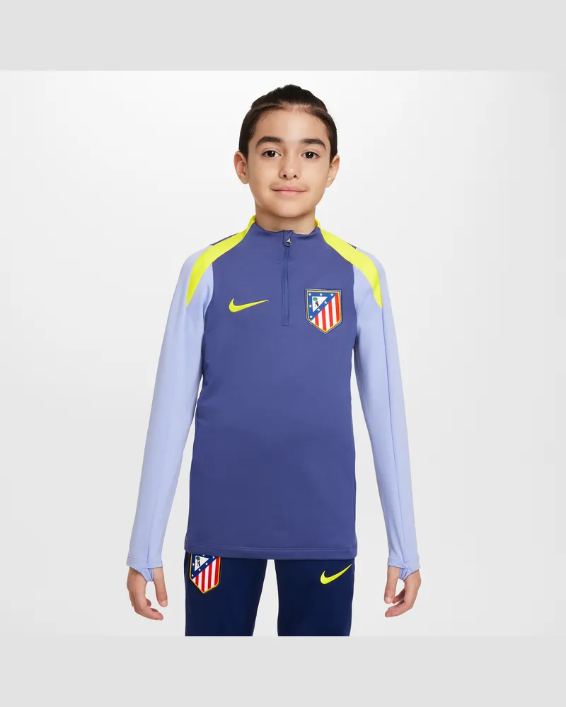Nike Atlético Madrid Strike  Dri-FIT Fußball-Drill-Oberteil (ältere Kinder) - Lila Lila