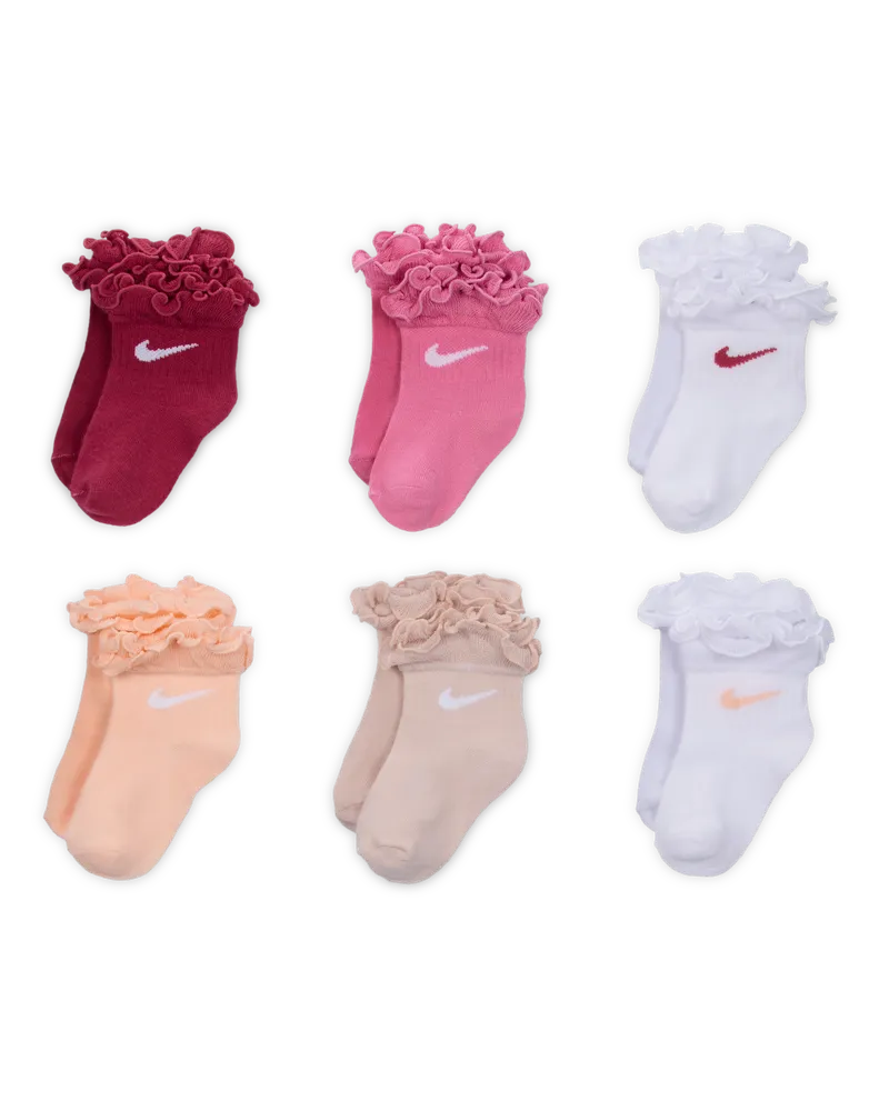 Nike Rüschensocken für Babys (12–24 M)/Kleinkinder (6 Paar) - Lila Lila