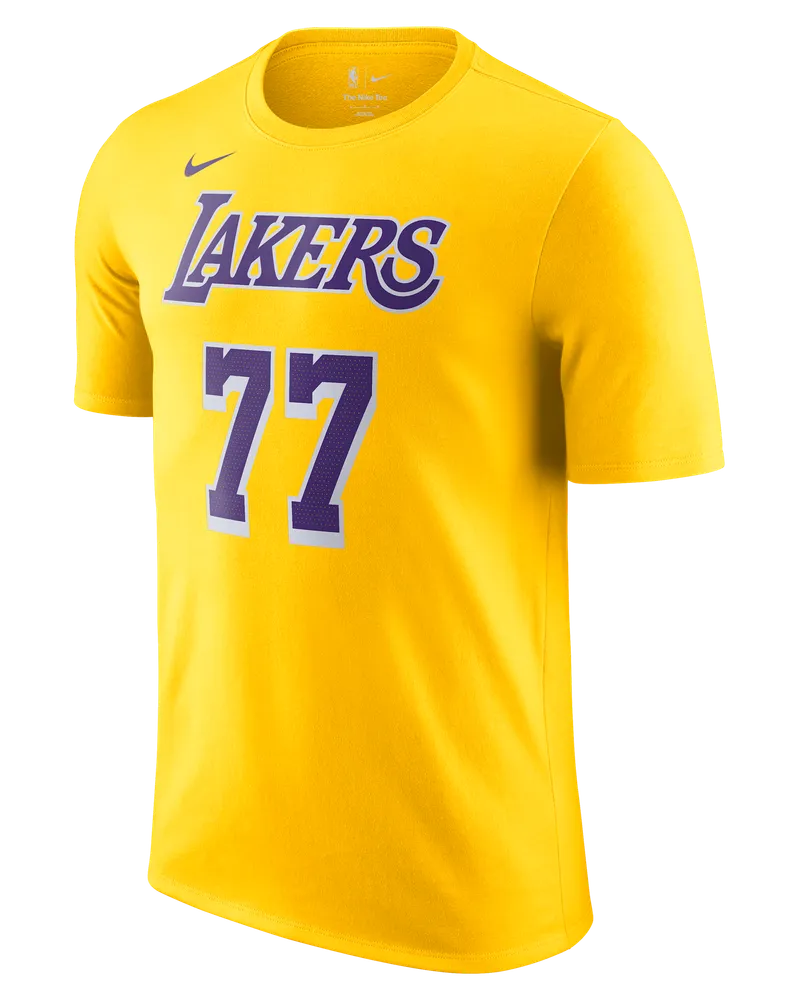 Nike Luka Dončić Los Angeles Lakers Icon Edition  NBA-T-Shirt (Herren) - Gelb Gelb