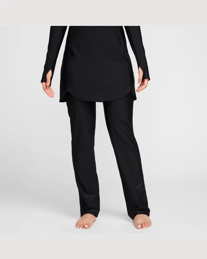 Nike Swim Victory Damen-Leggings mit geradem Schnitt - Schwarz Schwarz