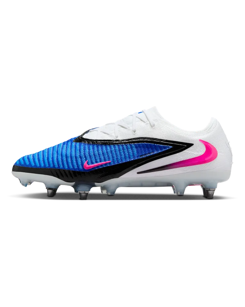 Nike Phantom 6 Low Elite Fußballschuh für weichen Rasen - Blau Blau