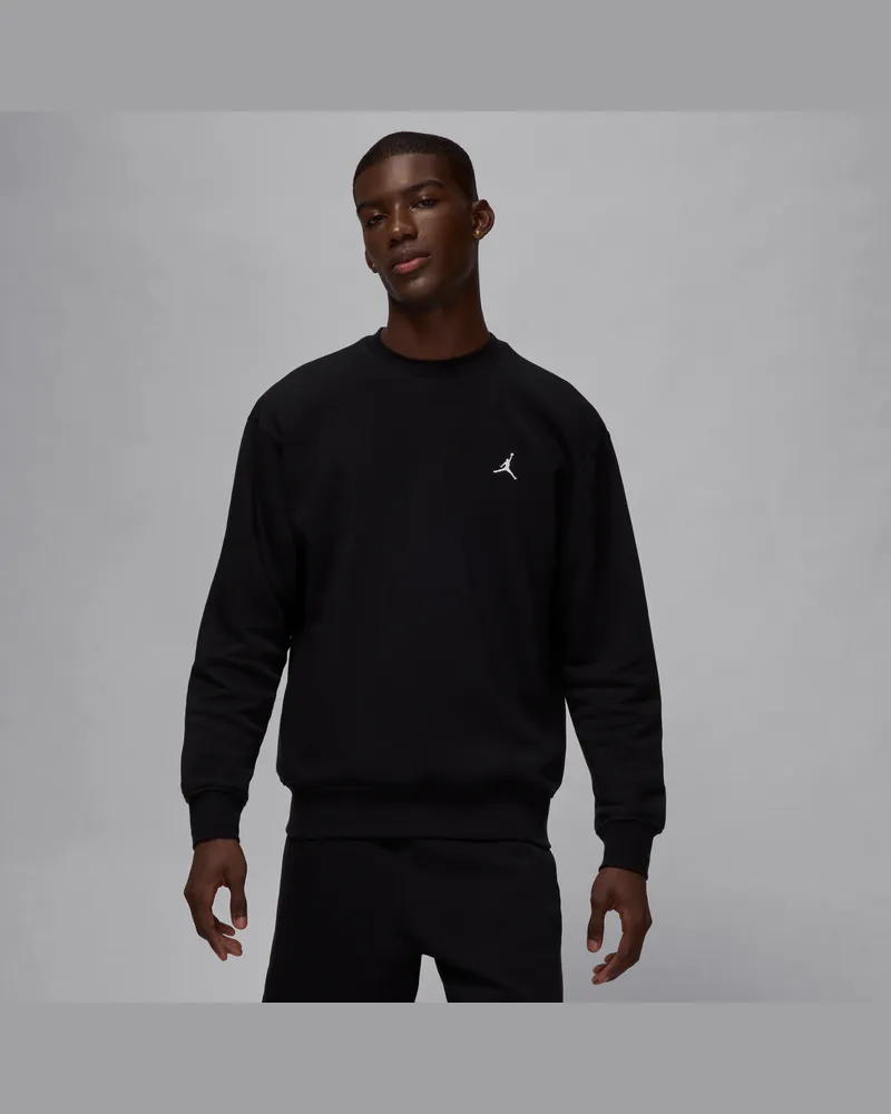 Nike Jordan Brooklyn Fleece Sweatshirt mit Rundhalsausschnitt für Herren - Schwarz Schwarz