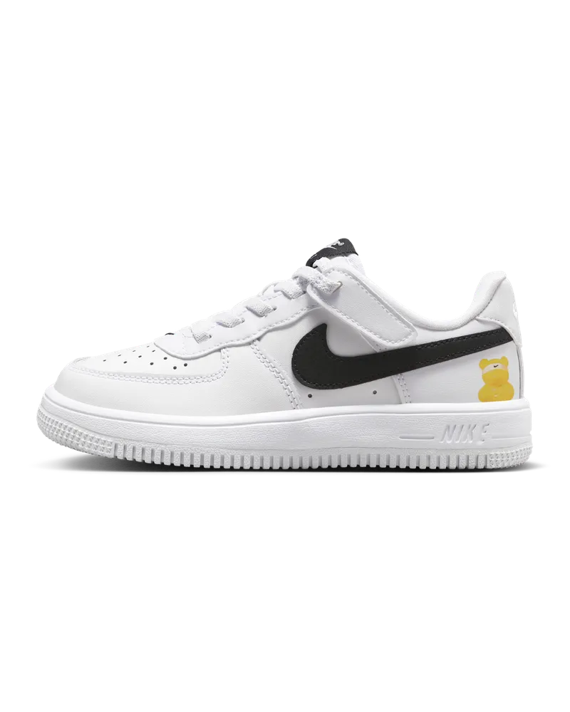 Nike Force 1 Low EasyOn Schuh (jüngere Kinder) - Weiß Weiß
