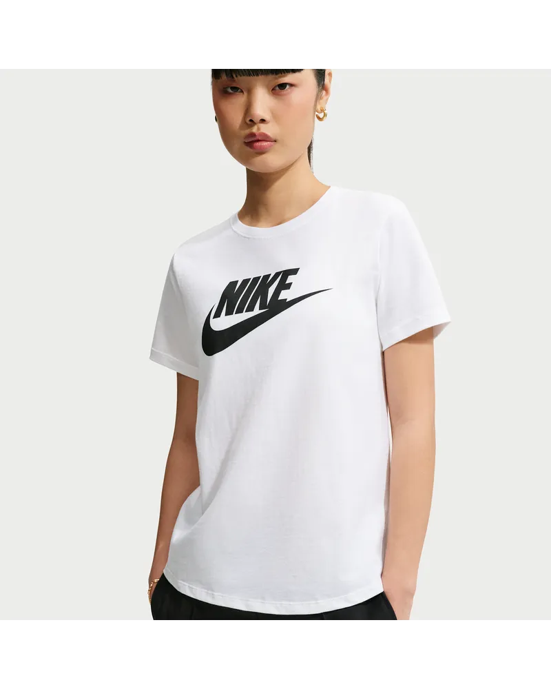 Nike Essentials Damen-T-Shirt mit Logo - Weiß Weiß