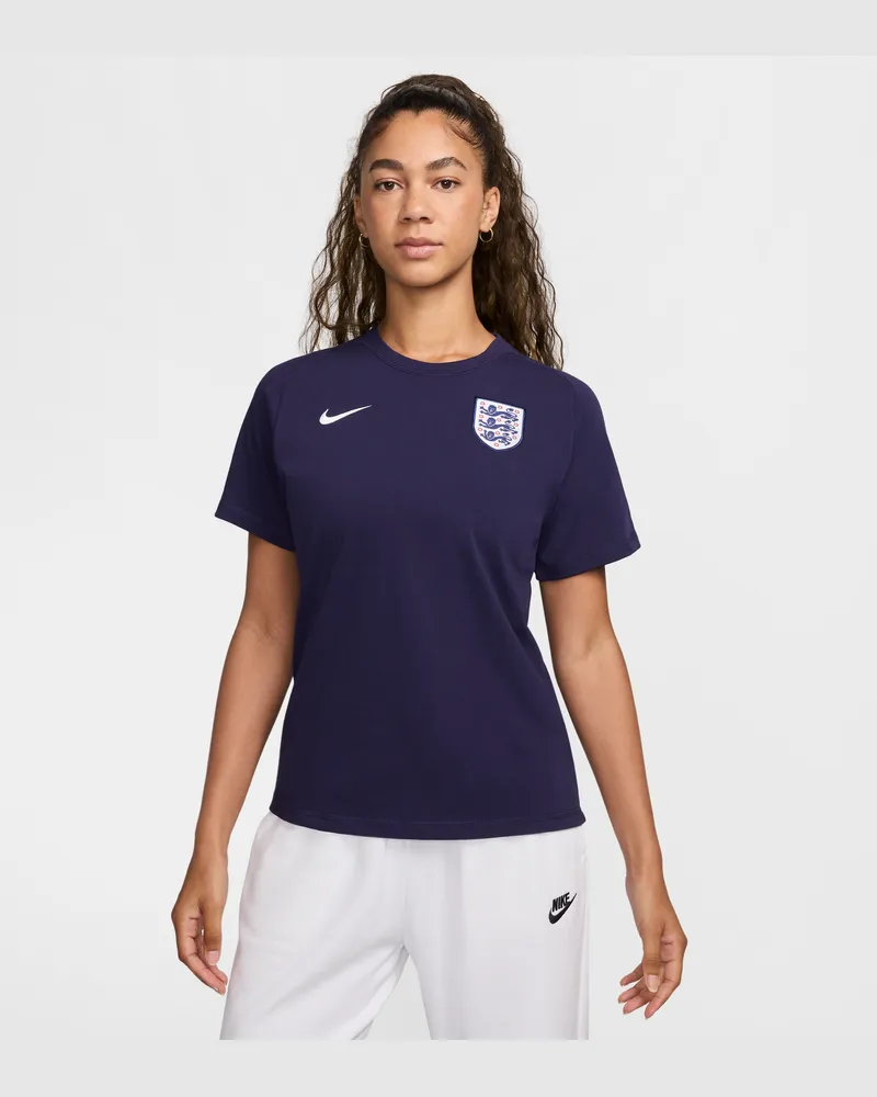 Nike England Travel  Kurzarm-Fußballoberteil - Lila Lila