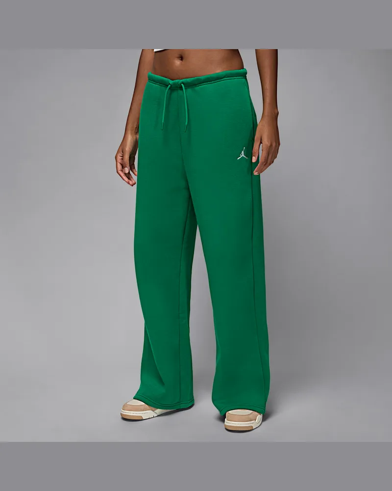 Jordan Brooklyn Fleece Hose mit offenem Saum (Damen) - Grün Grün