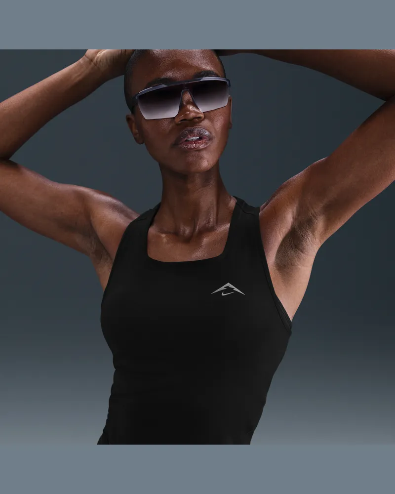 Nike Trail Dri-FIT-Lauf-Tanktop (Damen) - Schwarz Schwarz
